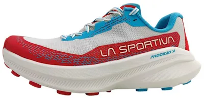 Zdjęcie produktu dla Prodigio 2 Woman – buty do biegania w terenie dla kobiet – La Sportiva, rozmiar: 6,5 UK / 40, kolor: W00P02-White/Hibiscus
