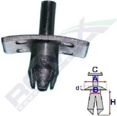 Image de 10x ROMIX A82004 Clip moulure / protection