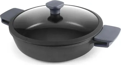 Productafbeelding van Ibili-Neo pan met deksel, aluminium/Quantanium, 24x6,3 cm, 2,3 liter, zwart
