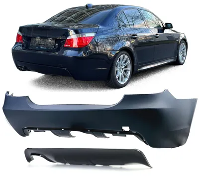 Produktbild von Stoßstange für BMW E60 Limo 2003-2007 Sport Heck + Heckdiffusor Diffusor Glanz