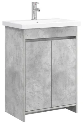 Produktbild von vidaXL Badezimmermöbel-Set Betongrau 81 x 40 x 84,5 cm Holzwerkstoff