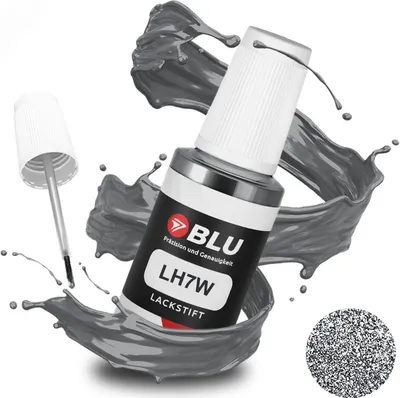 Produktbild von BLU Auto Lackstift Grau kompatibel für Volkswagen LH7W Natural Grey Metalic | Auto Lack Reparatur Ausbesserungslack