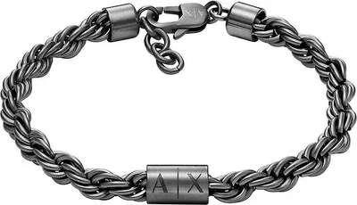 Zdjęcie produktu dla Bransoletki Bransoletka łańcuszkowa Armani Exchange Black Collection - mężczyzna
