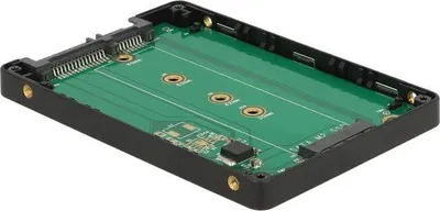 Image de DeLOCK Converter SATA 22 Pin to M.2 - Adaptateur de baie de stockage - 6,4 cm vers M.2 (2.5" vers M.2) - noir, argenté (62792)