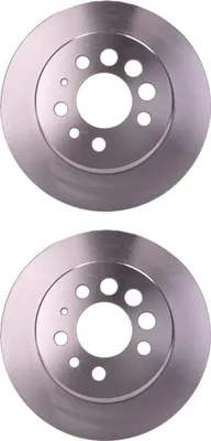 Produktbild von 2 Bremsscheiben voll Ø 68 mm 9,6 mm HELLA passend für u.a. VOLVO 240