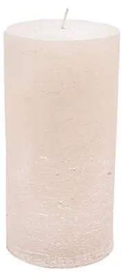 Productafbeelding van Branded kaars, Ø 10 cm x 20 cm - Parelmoerwit - brandduur ca. 140 uur.