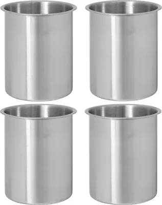 Immagine prodotto di Moritz 4x lattina in acciaio inox per etanolo 500 ml bioetanolo combustione gel lattina tavolo camino tavolo fuoco camino