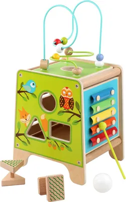 Obrázok produktu pre Lucy & Leo 187 Drevená motorizovaná kocka 5v1 s xylofónom