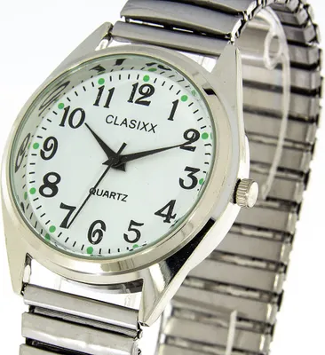 Produktbild von Herrenuhr Clasixx mit Zugband silberfarben 36mm