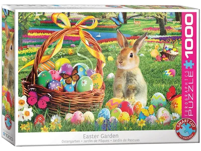 Immagine prodotto di Eurographics Puzzle Ostergarten, Osterhase, Osterfest, 1000 Teile, 68 x 48 cm, 6000-5773