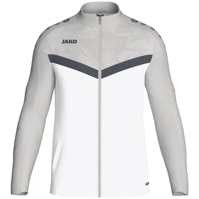 Produktbild von Jako Iconic Polyesterjacke Herren - Weiß / Soft Grey