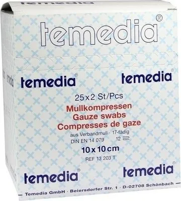 Produktbild von MULLKOMPRESSEN 10x10 cm steril 12fach 17fädig