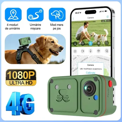 Obrázok produktu pre RobiCam PC05-2M: GPS kamera pre psov s 4G pripojením a slotom pre SIM kartu, s živým videom vo Full HD