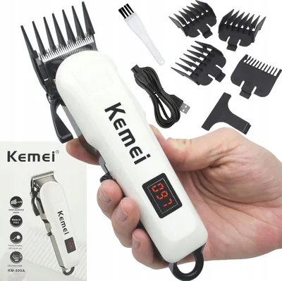 Obrázok produktu pre Km-809A Kemei Bezdrôtová Striehacia Strojček Lcd Usb Holiač