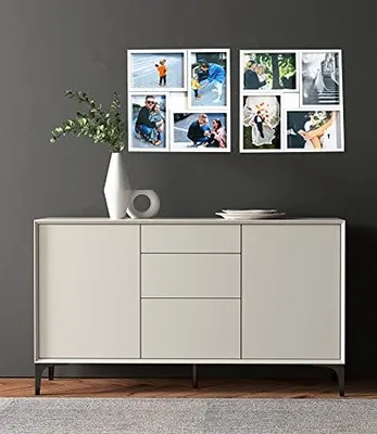 Produktbild von Fotoliste Collage - MDF Holz - Weiß - 4x13x18 cm