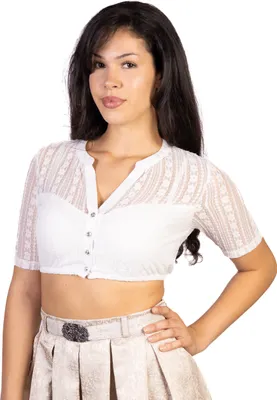 Produktbild von Trachtl-CLAUDIA Dirndlbluse SpitzeDirndl Weiss 34
