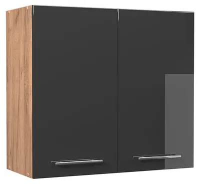 Zdjęcie produktu dla Szafka ścienna Vicco Fame-Line Antracyt połysk/Dąb goldkraft 80 cm, Model 62813