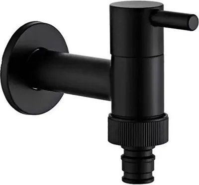 Obrázek produktu pro Venkovní kohoutky – kohoutky s výtokem 1/2" nebo 3/4" – mrazuvzdorná mosaz s jedním přípojem a hadicovou tryskou – vhodné pro zahradu, pračku a myčku nádobí. Odolné proti korozi – nerezové – 11 x 9,5 cm