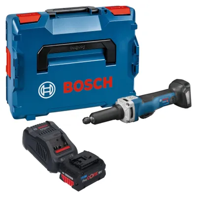 Immagine prodotto di Bosch GGS 18V-23 PLC Smerigliatrice diritta professionale a batteria 18 V senza spazzole + 1x batteria ProCore 8,0 Ah + caricabatteria + L-Boxx