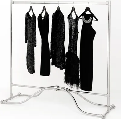 Produktbild von Casa Padrino Luxus Kleiderstange Edelstahl vernickelt - Kleider Ständer Garderobe Garderobenständer Kleiderständer