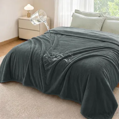 Immagine prodotto di Coperta impermeabile per cani, coperta morbida e confortevole, colore grigio, dimensioni 204x229 cm
