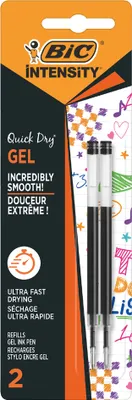 Productafbeelding van BiC® 967263 Gelschreibermine Gel-ocity® QuickDry - 0,7 mm, schwarz, 2 Stück