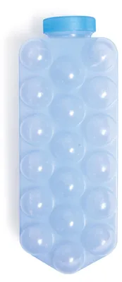 Eiswürfelform mit Deckel, 18 Fächer, Polypropylen, transparent