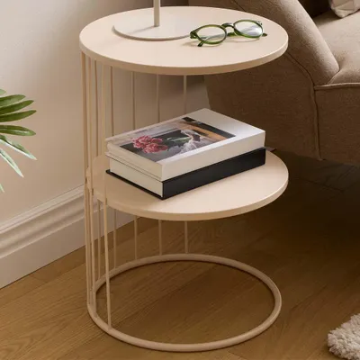 Obrázek produktu pro Eazy Living Odkládací stolek Ø 36 cm Destin Taupe