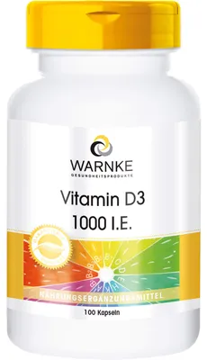 Immagine prodotto di Vitamina D3 1000 UI, capsule, 100 pezzi