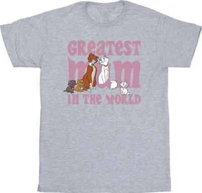 Produktbild von Disney - "The Aristocats Greatest Mum" T-Shirt für Herren BI11908 (S) (Grau)