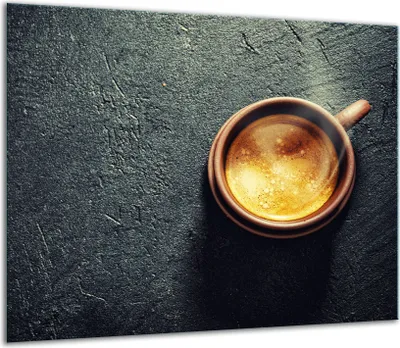 Produktbild von Herdabdeckplatten Glaskeramikkochfeld-Abdeckung Spritzschutz Glas 60x52cm Kaffee