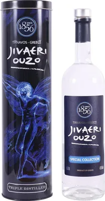 Produktbild von Ouzo Jivaeri Special Collection mit Alu-Geschenkbox 40% 0,7l Katsaros