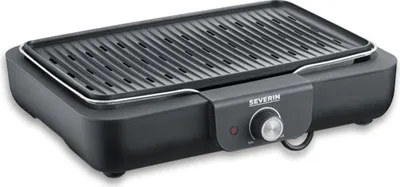 Produktbild von SEVERIN Tischgrill mit Grillplatte PG 8556  aus Kunststoff, schwarz