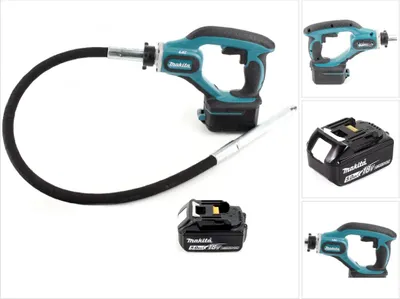 Produktbild von Makita DVR 450 T1 Akku Betonverdichter 18V + 1x Akku 5,0 Ah - ohne Ladegerät
