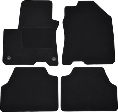 Image de Tapis De Sol Noir Velours Pour Hyundai Kona Electric 2018-2023, Ajustement précis, Base Antidérapante, Renforcée dans la Zone de la Pédale