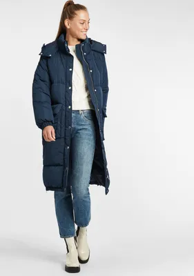 OXMO OXAlba Damen Wintermantel Parka Steppmantel mit Kapuze
