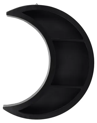Produktbild von Schwarzer Halbmond als Gothic Wandregal 42cm