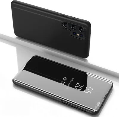 Produktbild von Clear View Case Für Samsung Galaxy S25 Ultra Mit Flip-Cover - Schwarz