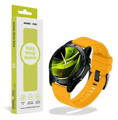 Immagine prodotto di Mobile Origin MO-ES20-YLW, Cinturino, Smartwatch, Giallo, Garmin, 20mm. Compatibile con: Garmin D2 Delta S, Garmin Descent Mk2S, Garmin Fenix 5S, Garmin Fenix 5S Plus, ecc. Materiale: silicone