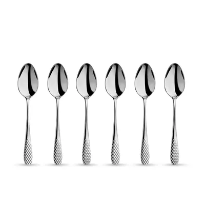 Zdjęcie produktu dla Zestaw 6 łyżek do deserów Wilmax, 19 cm, stal nierdzewna, WL-999207/6C