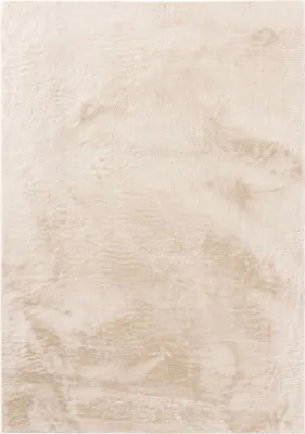 Produktbild von Fellteppich Furry Beige 160x230 cm Wohnzimmer Rechteckig Rutschfest Waschbar Hochflor benuta Flauschig Plüsch Shaggy Weich
