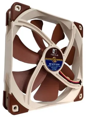 Produktbild von Noctua NOC-NF-A14-ULN, Ventilator, 14 cm, 600 RPM, 800 RPM, 79,8 m³/h, Beige, Braun