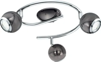 Produktbild von BIMEDA Spot - L29 x H34,5 cm - nickel-nero, chrom - 3X2,8W inkl. - IP20