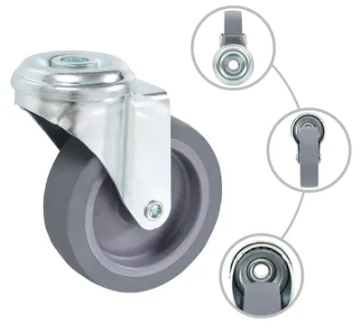 Produktbild von vidaXL 24 Stk. Lenkrollen mit Bolzenloch 75 mm