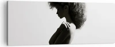 Produktbild von Bild auf Leinwand - Leinwandbild - Einteilig - Frau Nacktheit Körper - 140x50cm - Wand Bild - Wanddeko - Wandbilder - Leinwanddruck - Bilder - Wanddekoration - Leinwand bilder - AB140x50-4946