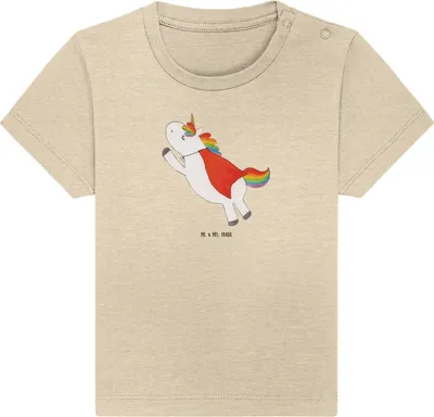 Produktbild von Mr. & Mrs. Panda  T-Shirt Einhorn Geburtstag 24. - 36. Monat - Natural Raw - Geschenk, Unicorn, Geburtstagsgeschenk, Superheld, Kinder Oberteil, Babyshirt, Kleinkind