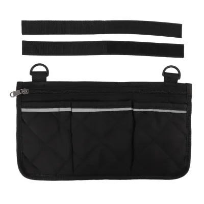 Produktbild von Rollstuhltasche, wasserdichte Polyester-Rollstuhl-Seitentasche mit mehreren Taschen für den Außenbereich