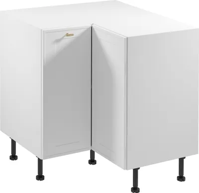 Produktbild von Eckunterschrank 84x84 cm Küchenschrank ohne Arbeitsplatte, Sorento D90N Weiß