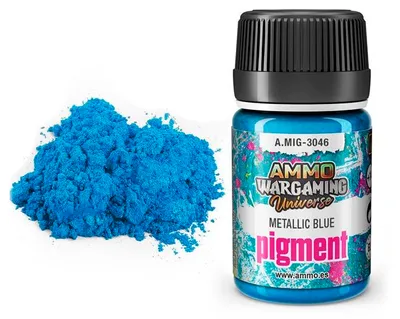 Image de Ammo MIG A.MIG-3046 - Pigment bleu métallisé - Neuf
