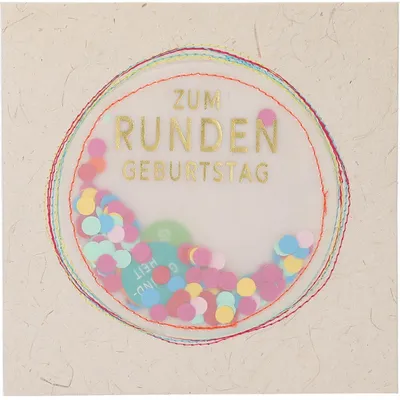 Image de Dépêche 13593.10 : Carte de vœux d'anniversaire "Paper Love", format dépliant, avec un message approprié et des motifs colorés, sans texte à l'intérieur. La carte dépliante est livrée avec une enveloppe